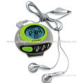 Best Selling Fashionable Sports Radio Calorie Pedometer with Clock, Dial LCD Screen Display